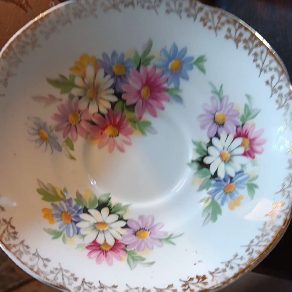Elegant White and Pink Floral Dinnerware Plate